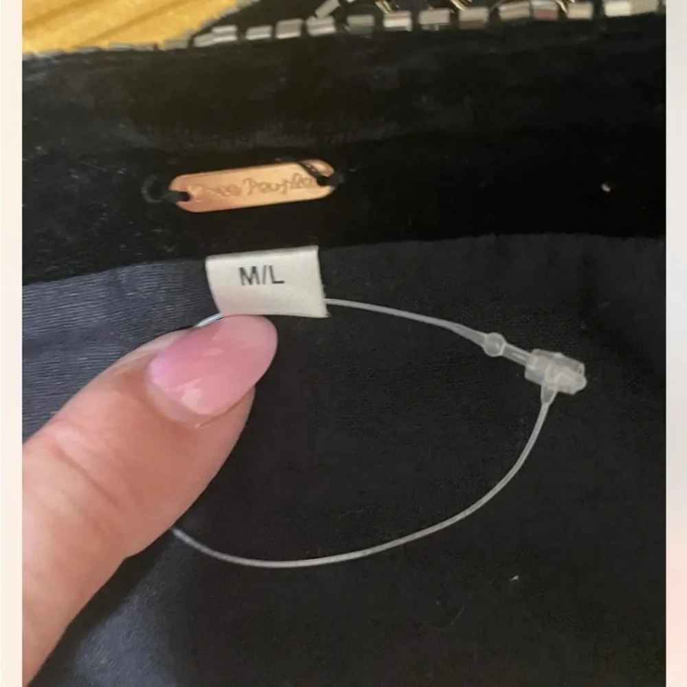 Free People Black and Silver Embellished Harness M/L - Picture 2 of 2